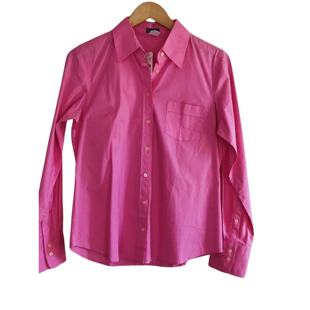 J. Crew Factory Pink Long Sleeved Button Down Shirt | Size M | NWT